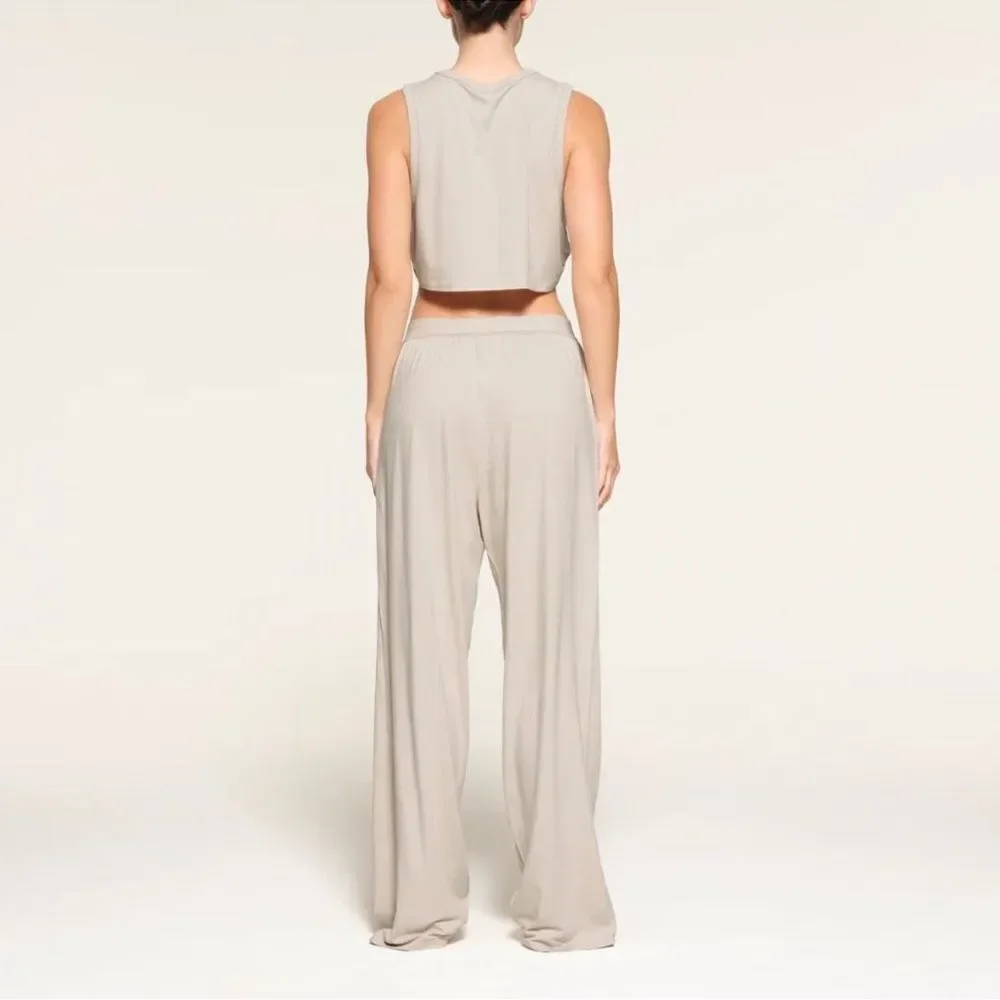 Skims Boyfriend Loose Pant in Stone Size 4X - Picture 4 of 8